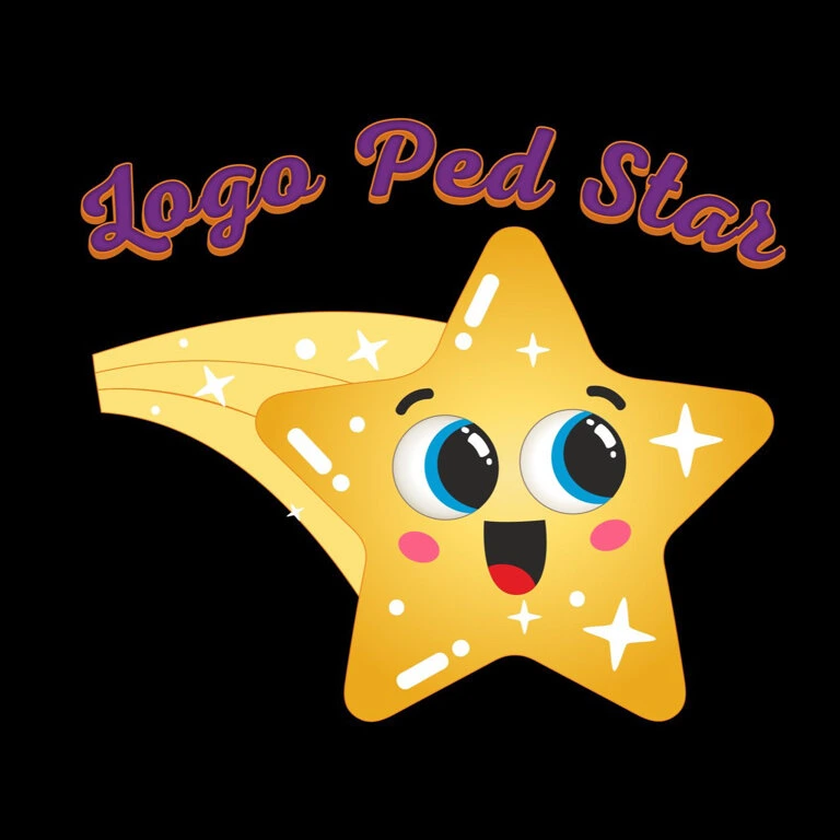 Logo Ped Star, центр раннего развития детей