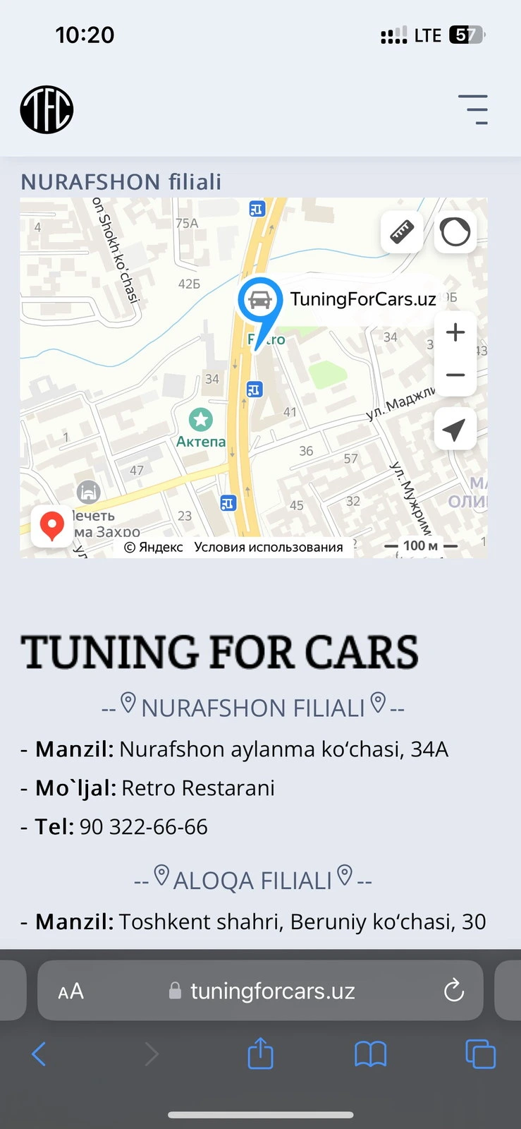 Tuning for cars